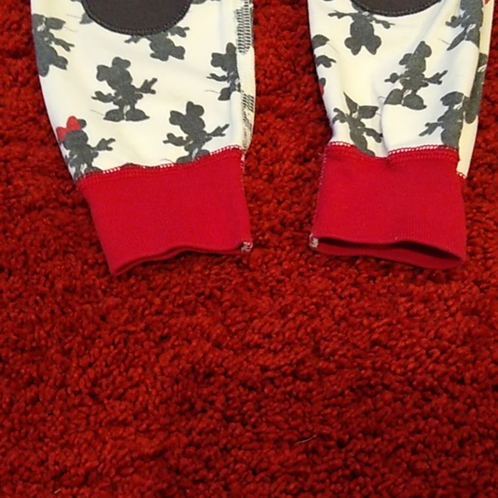 Hanna Anderson Disney Minnie Mouse Pajamas Cream/Red/Black Size 18-24 Months - Picture 11 of 14